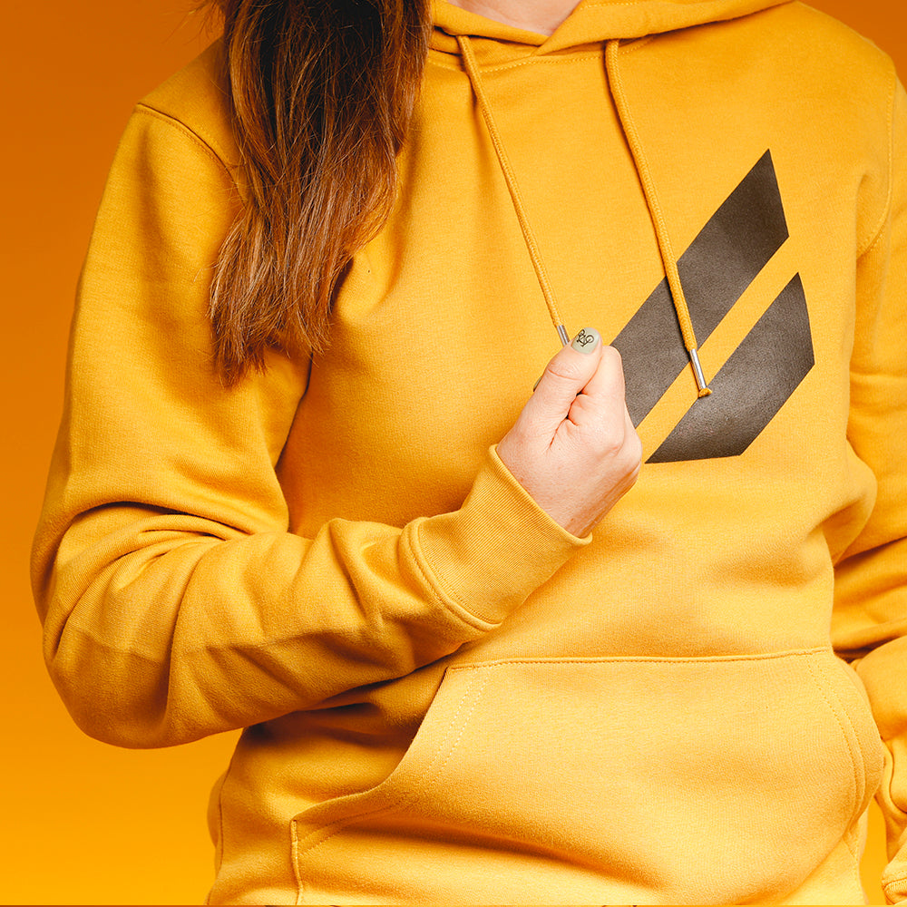 Mustard hooded sweatshirt