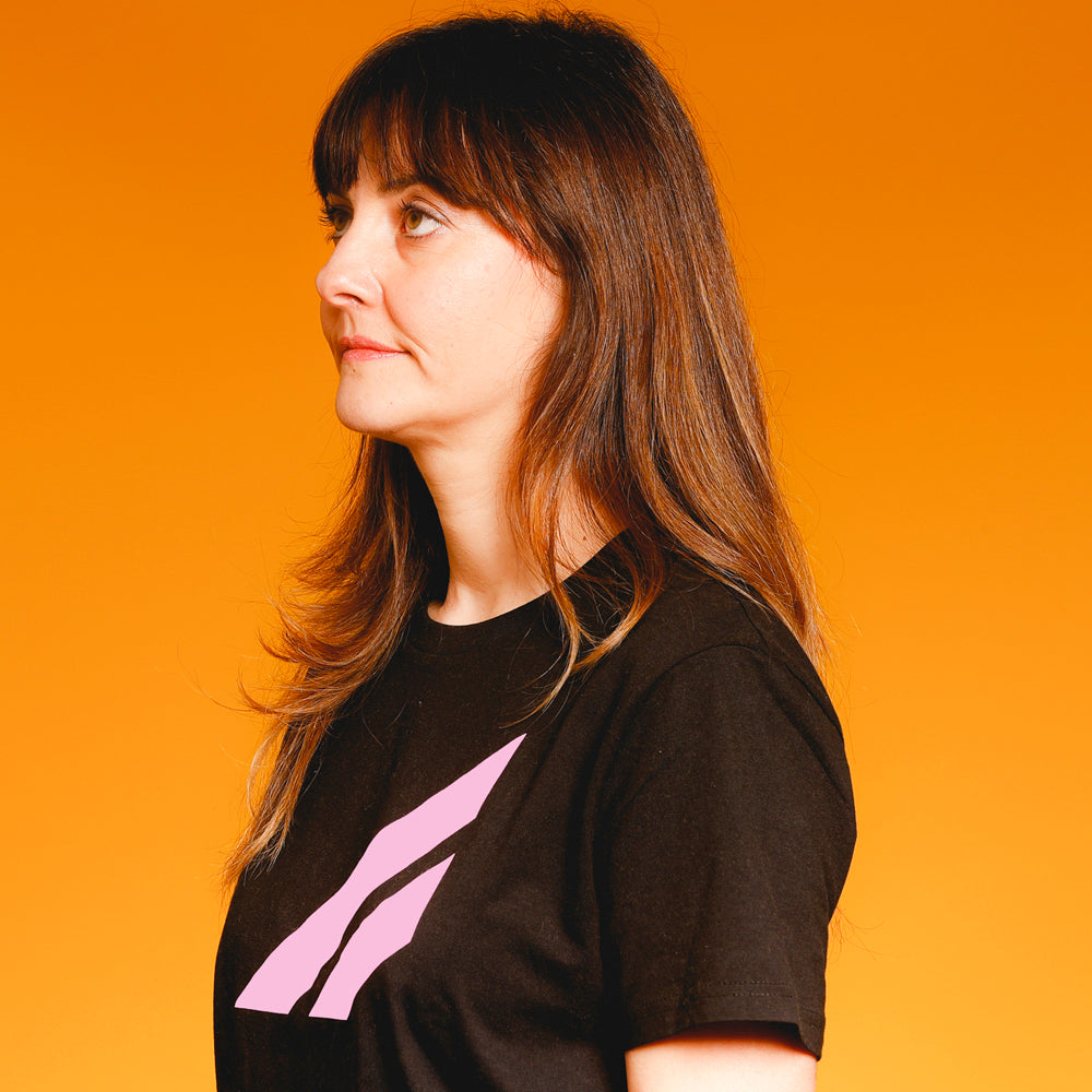 Women's black t-shirt