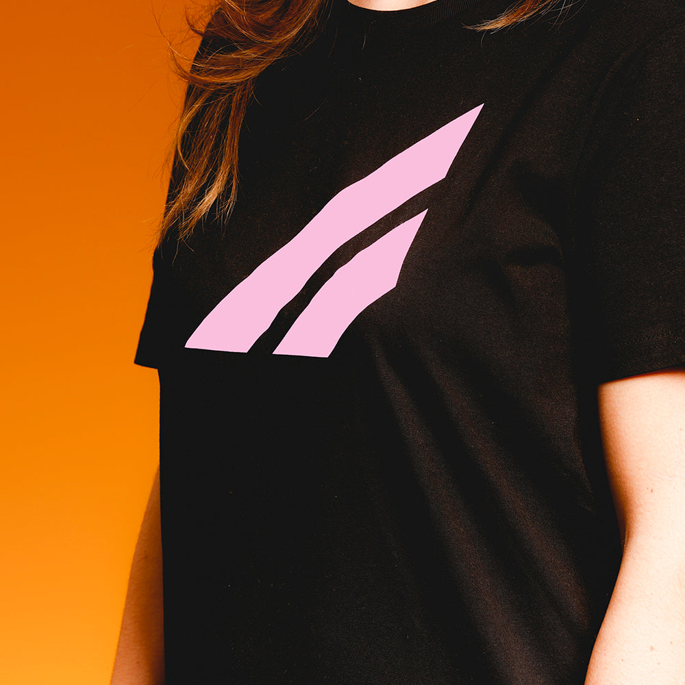 Women's black t-shirt